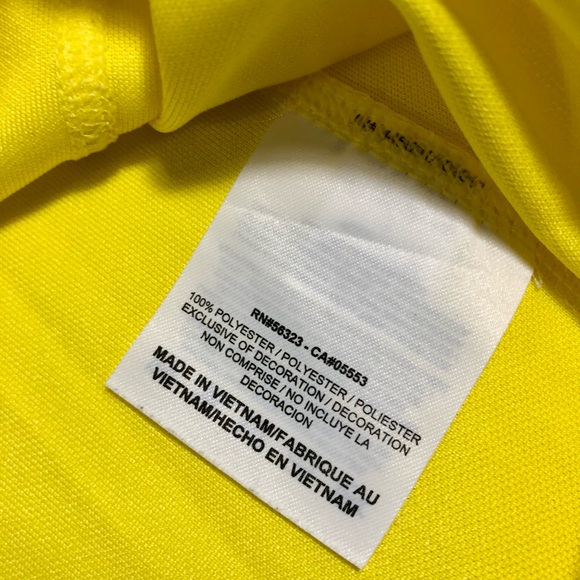 Men’s Nike Golf Polo Large Dri-Fit Yellow Lightweight - Picture 5 of 11
